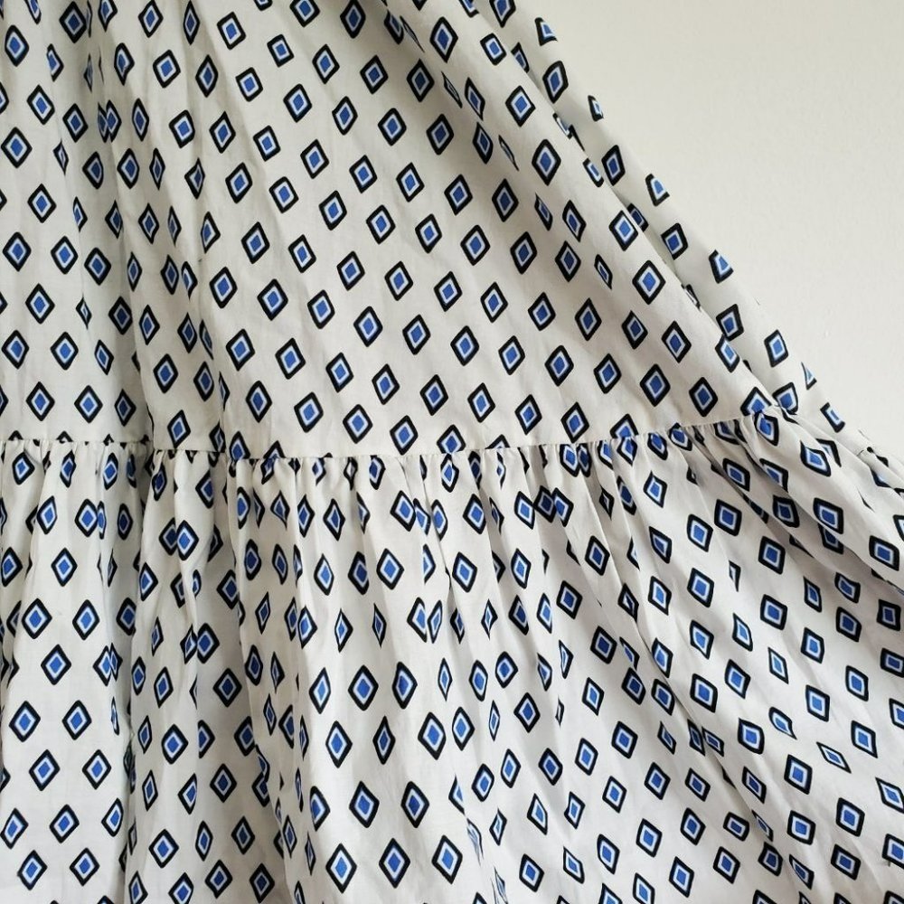 CAROLINE CONSTAS |  NWOT Bardot Flounce Midi Puff Sleeve DesignerDress (Size S) - Picture 11 of 14